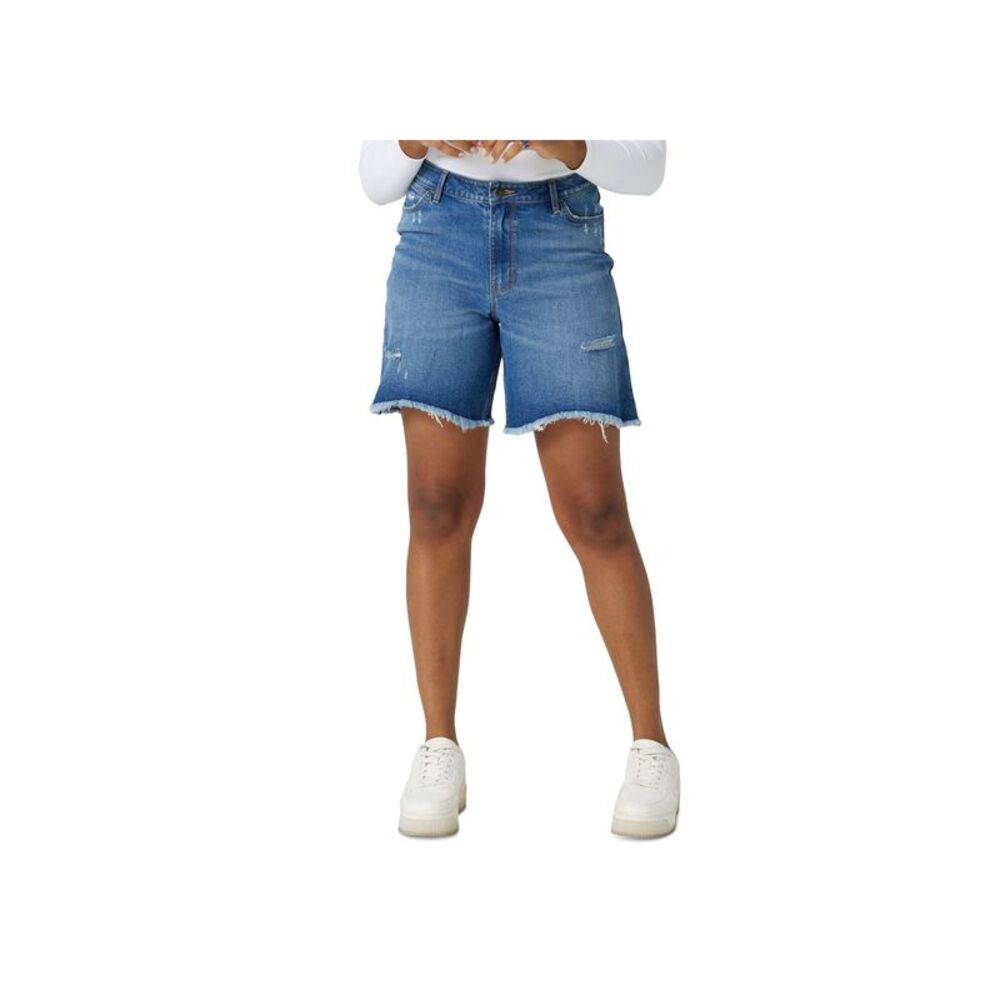 Wrangler Womens Ripped Denim Shorts
